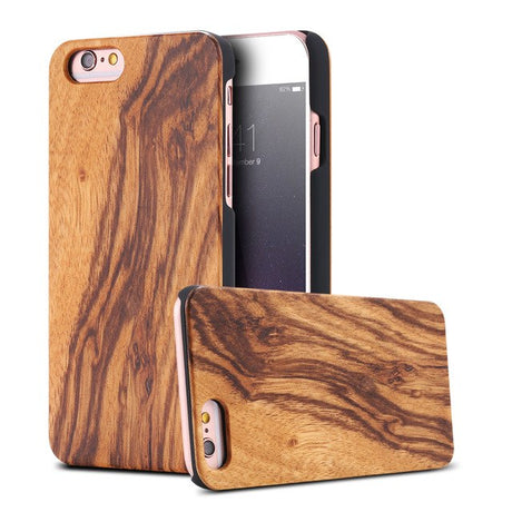 Geniune Bambus Fall Für iPhone 6 6 s Plus 100% Natürliche Holz Abdeckung Für iPhone 5 5 s SE X 7 8 Plus 6 6 s Xr Xs Max Funda Tasche - V.I.P Digital Presence