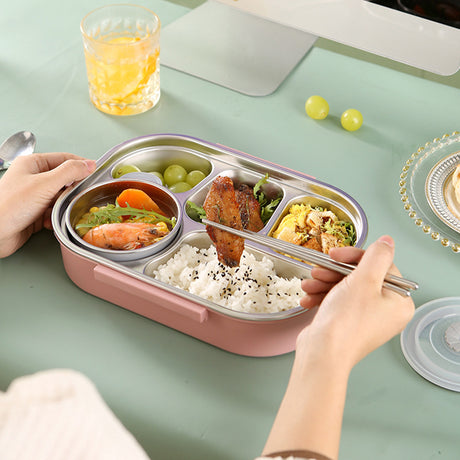 Food grade microwaveable stainless steel compartment insulation lunch box - V.I.P Digital Presence