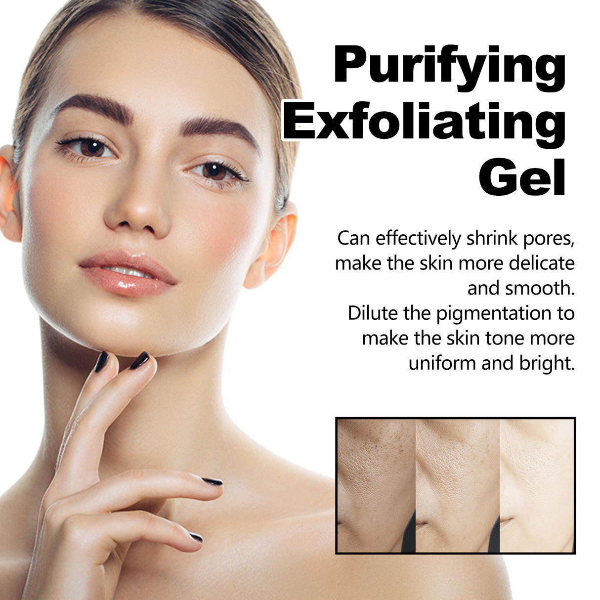 Purifying Exfoliating Gel, Chun White Tender Skin Clean Bright Skin Cutin Tighten Pores - V.I.P Digital Presence