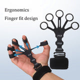 Silicone 5-finger finger trainer, wrist tension device, shooting corrector, basketball shooting training assistance grip strengt - V.I.P Digital Presence