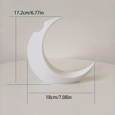 3D-printed Gothic Moon Vase, fits dried & artificial flowers. A unique home decor and desktop charm, a great gift too. - V.I.P Digital Presence