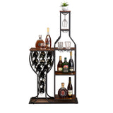 11 bottle wine baking rack, 5-layer independent wine rack with hanging wine glass rack and storage rack - V.I.P Digital Presence