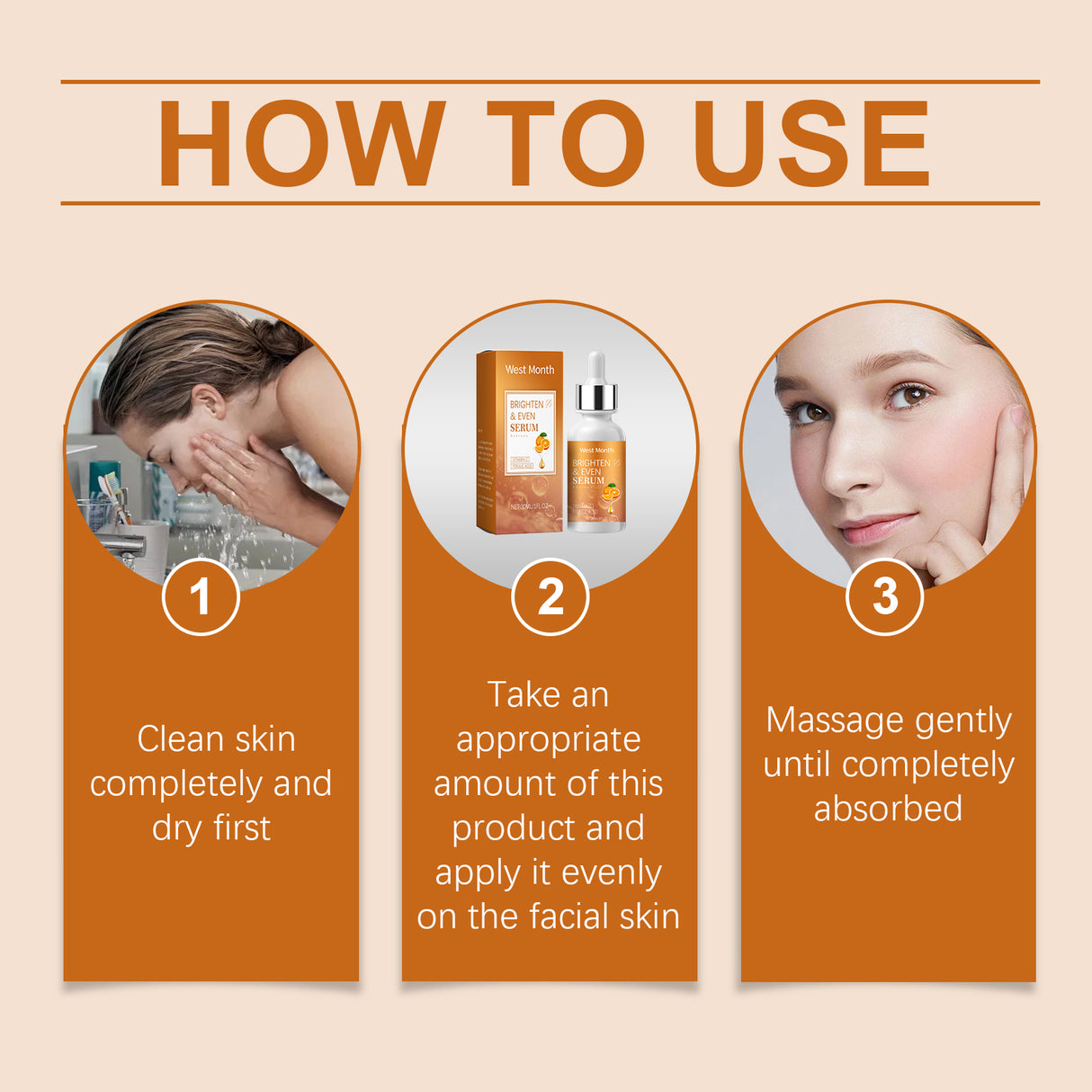 Vitamin C Brightening Serum Nourishes And Moisturizes Dull And Clear Facial Skin