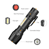 COB LED Flashlight Super Bright Waterproof Handheld Flashlights Torch Pocket Work Light for Emergency Lighting - V.I.P Digital Presence