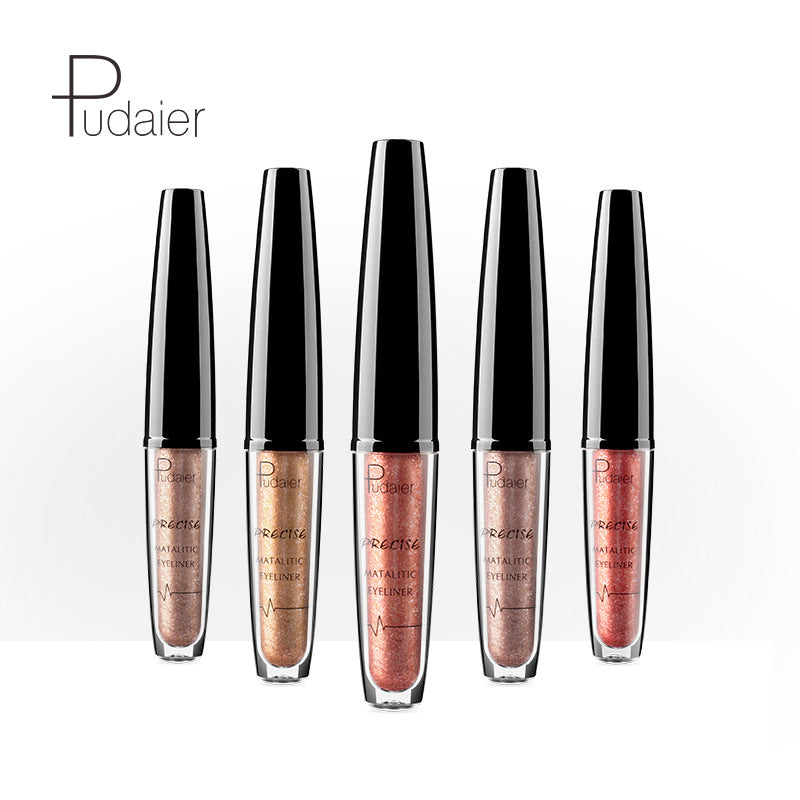 Heavy Metal Pearlescent Liquid Eyeliner Pudaier Metallic Liquid Eyeliner Sparkle Eyeliner Collection - V.I.P Digital Presence