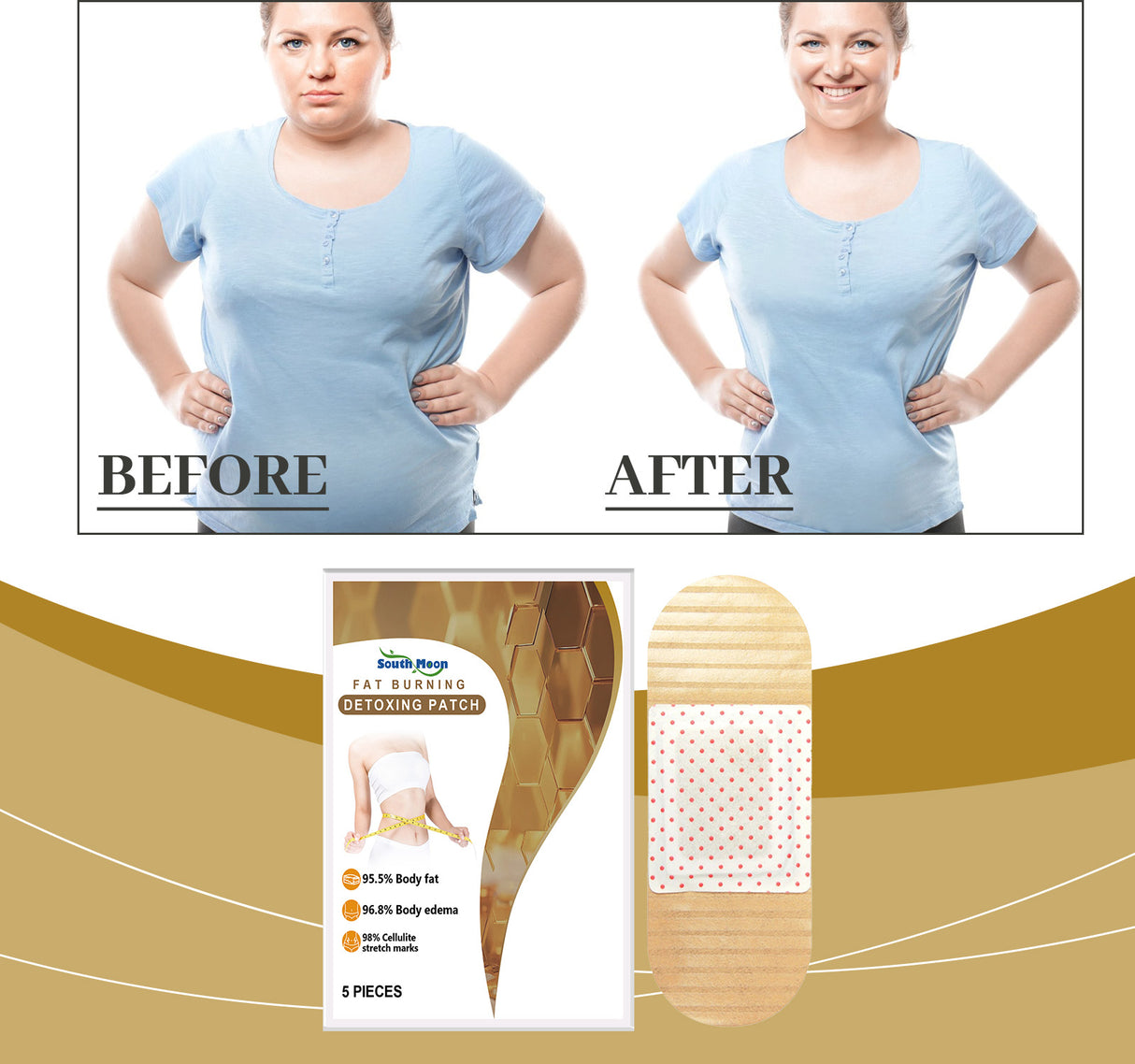 Body Care Patch, Firm Skin, Nourish Light Show Natural Line Care Patch