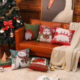 Christmas Pillow Cover (without core) Woven Cartoon Elk Snowman European and American Festival Cushion Sofa - V.I.P Digital Presence
