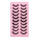 New Russian Volume False Eyelashes DD Curved Thick Eyelashes Ten Pairs Of Chemical Fiber Natural Charm Eyelashes - V.I.P Digital Presence