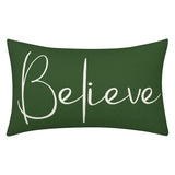 Christmas Decorative Pillowcase 2-piece Set Merry Christmas Sofa Cushion Cover Believe Waist Pillow Cover - V.I.P Digital Presence