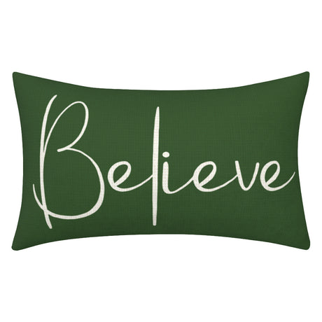 Christmas Decorative Pillowcase 2-piece Set Merry Christmas Sofa Cushion Cover Believe Waist Pillow Cover - V.I.P Digital Presence
