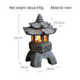 Solar-Powered Zen Garden Decor: Pagoda Lanterns & Statues - V.I.P Digital Presence