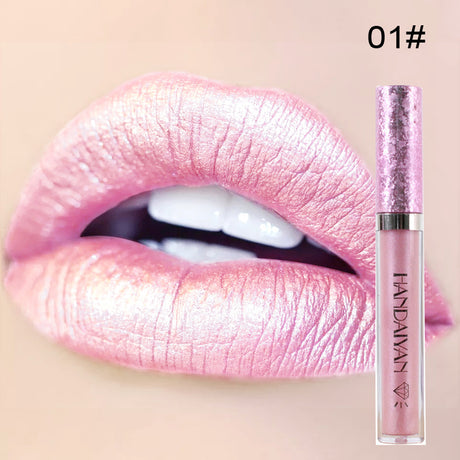 handaiyan Diamond Pearl Lip Gloss Non-Stick Cup Mermaid Lip Gloss Lipstick - V.I.P Digital Presence
