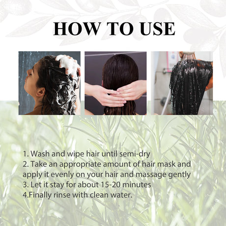 Rosemary Hair Mask Deeply Nourishes And Softens Hair, Repair Dry Hair And Fluff Hair Treatment Hair Mask - V.I.P Digital Presence