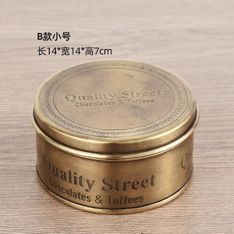 Vintage storage box, coffee can, chocolate candy can, tea can, decorative tabletop ornament - V.I.P Digital Presence