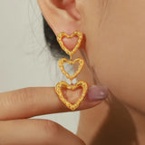 Titanium Steel Heart Earrings - V.I.P Digital Presence
