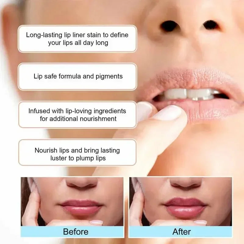 Peel Off Lip Liner Waterproof Long Lasting Liquid Lip Stick Non- Stick Liner Moisturizing Tear Off Lipliner Stain Care - V.I.P Digital Presence