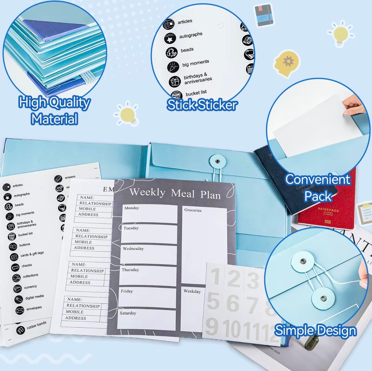 SecureFile Accordion Organizer