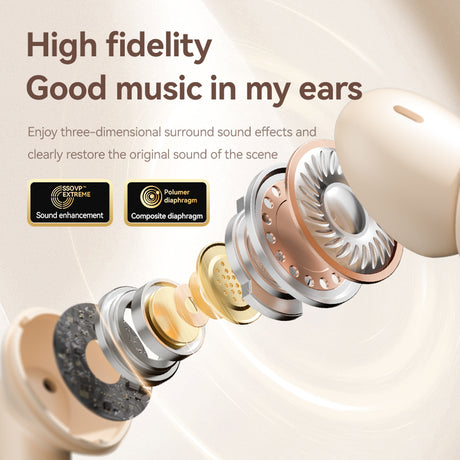 M69 Wireless Bluetooth Earphones In Ear Mini Long Range Sports Noise Reduction Universal Digital Display Earphones - V.I.P Digital Presence