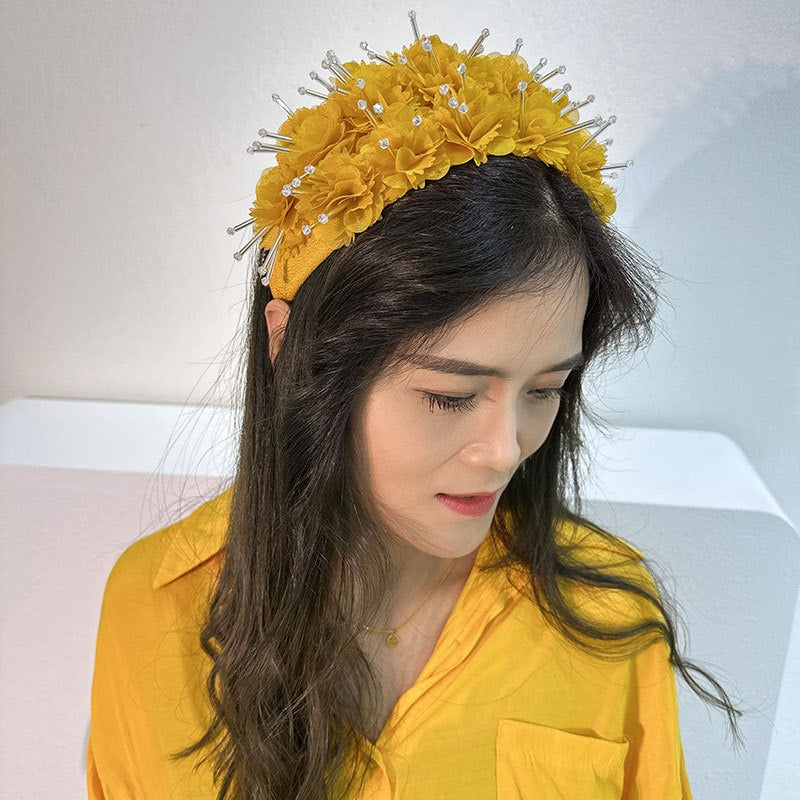 Fashionable design wide edge fabric crystal headband - V.I.P Digital Presence