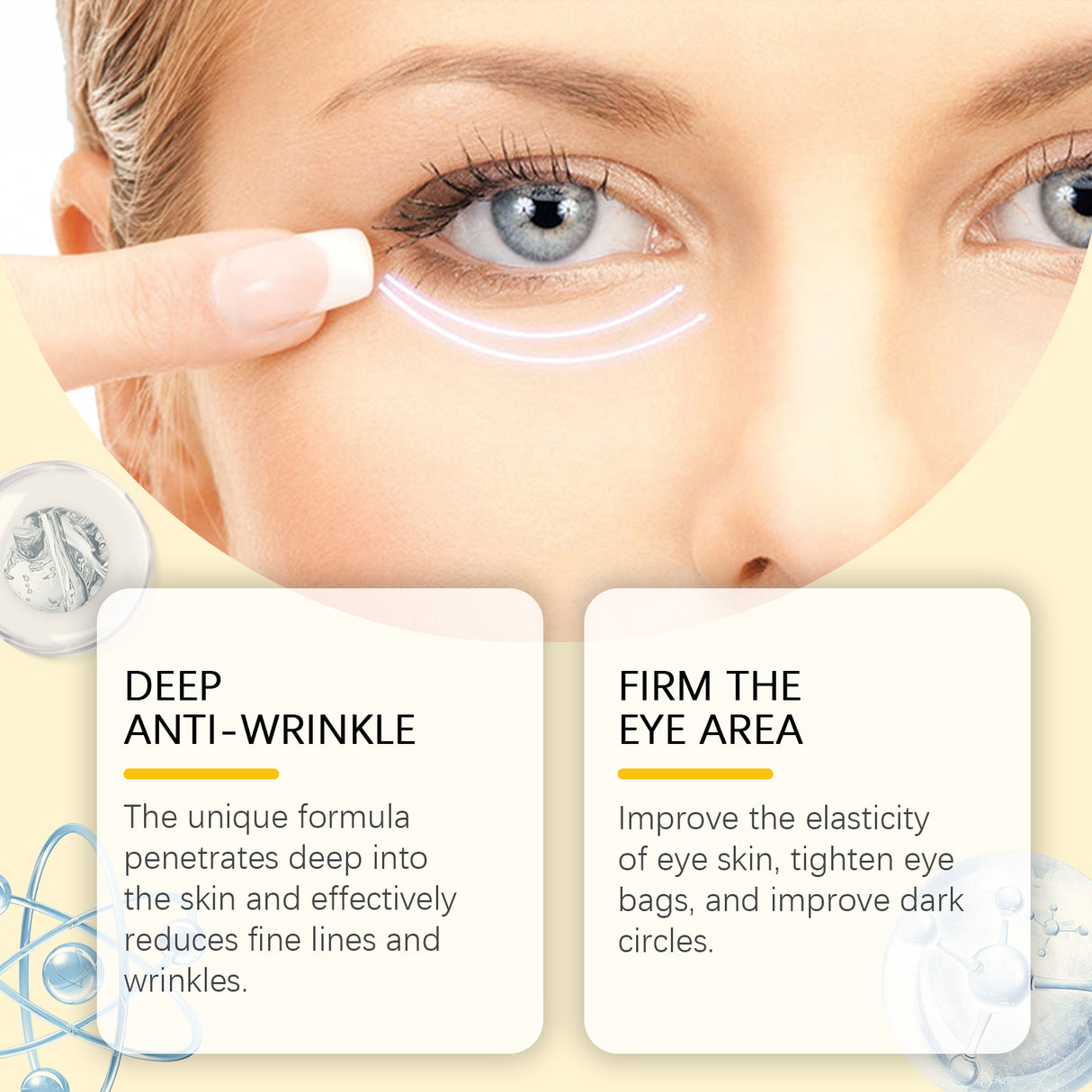 Firming Eye Cream Reduces Fine Lines, Moisturizes, Hydrates And Improves Eye Skin