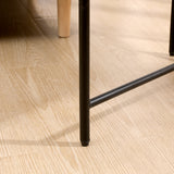 2-Tier Black Side Table with Storage Sofa Table for Living Room Metal Frame & Wooden Desk End Table - V.I.P Digital Presence