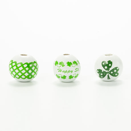 10pcs Irish Festival St. Patrick's Day Colorful Wooden Beads DIY Accessories - V.I.P Digital Presence