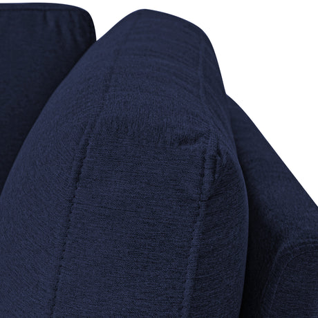 65" Mid-Century Modern Linen Fabric Corner Lounge Chair, Upholstered Indoor Chaise Lounge Solid Wood Sofa Bed for Bedroom - V.I.P Digital Presence