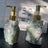 1 PCS Natural Pink Crystal Stone Press Bottle Dispenser 30ml Liquid Dispenser Shower Gel  Wash Light Luxury Bathroom Accessory - V.I.P Digital Presence