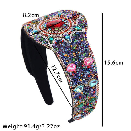 Fashion Baroque Heavy Industries Full Diamond Hair Hoops - V.I.P Digital Presence