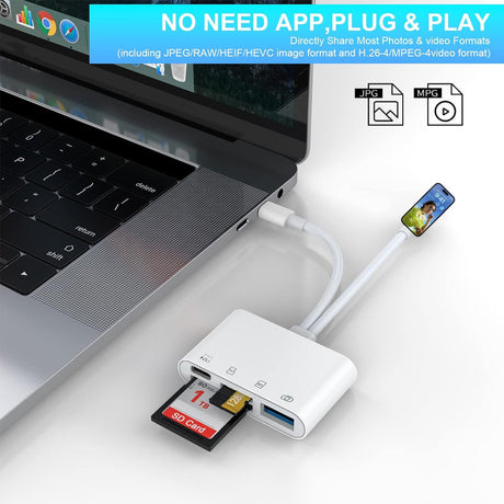 4-in-2 card reader suitable for Apple Huawei TYPEC phone USB/SD/microSD adapter converter - V.I.P Digital Presence