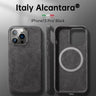 Italian Alcantara Case for iPhone 15 Pro Max Business Leather Phone Back Cover for iPhone 13 Pro Max Magnets - V.I.P Digital Presence