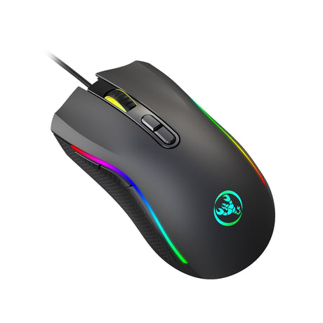 Computer gaming mouse e-sports internet cafe RGB luminous mouse MOUSE e-sports chicken eating wired mouse - V.I.P Digital Presence
