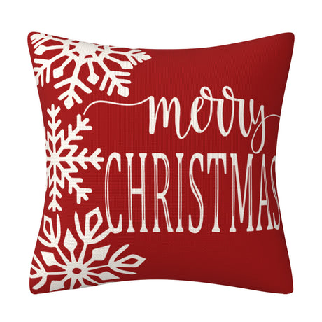 Christmas Snowman Pillow Cover, Big Red Snowman Printed Cushion Cover, Decorative Sofa Cover, Home Furnishings - V.I.P Digital Presence