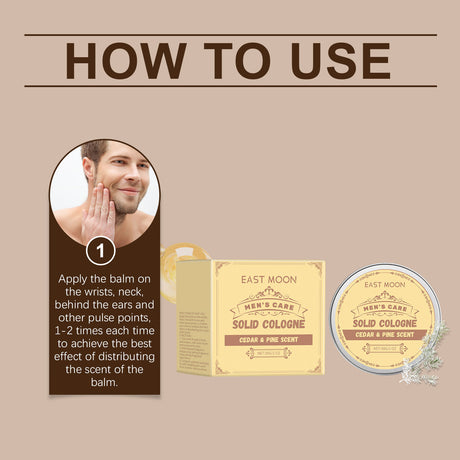 Cedar Wood Men's Solid Balm Portable Perfume Lasting Charming Charm Men's Balm - V.I.P Digital Presence