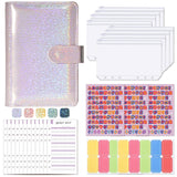 A6 Loose-Leaf Binder Budget Book Macaron Notebook Leather PU Loose-Leaf Book Cash Budget Handbook - V.I.P Digital Presence