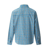 Plaid Long Sleeve Shirt Men's Spring Autumn Japanese Style Versatile Loose Casual Spliced Frayed Plaid Dress Shirt - V.I.P Digital Presence