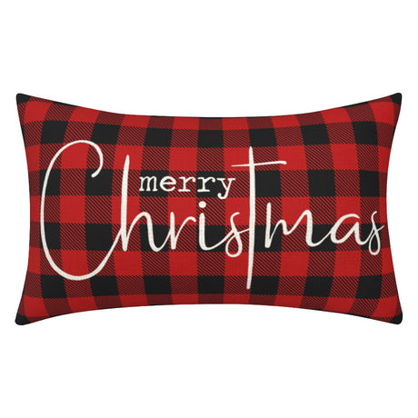 Christmas Decorative Pillowcase 2-piece Set Merry Christmas Sofa Cushion Cover Believe Waist Pillow Cover - V.I.P Digital Presence
