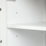 24" Bathroom Vanity with Sink, Bathroom Vanity Cabinet with One Drawer and Doors, Adjustable Shelf, Solid Wood and MDF, White - V.I.P Digital Presence