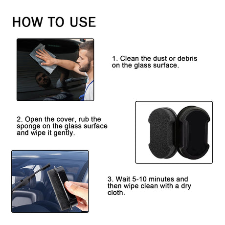 Nano Coat One Way Mirror Sponge, Car Windshield Bathroom Office Floor-To-Ceiling Window Glass Nanosponge Wipe - V.I.P Digital Presence