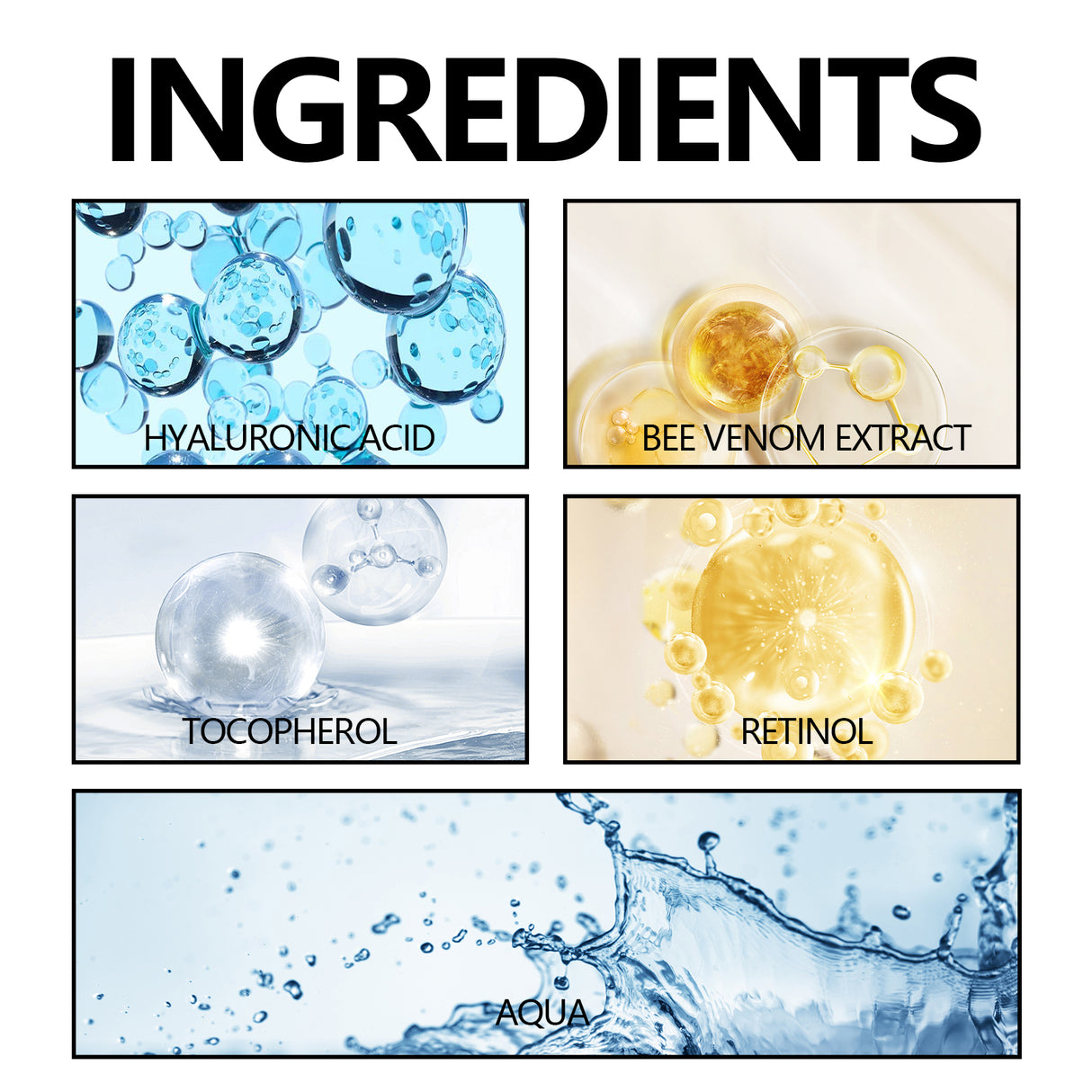 Bee Venom Night Gel, Moisturizing Smooth Brightens Dull Skin Shine White Skin Firming Creams