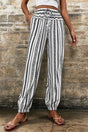 Printed Elastic Waist Pants - V.I.P Digital Presence