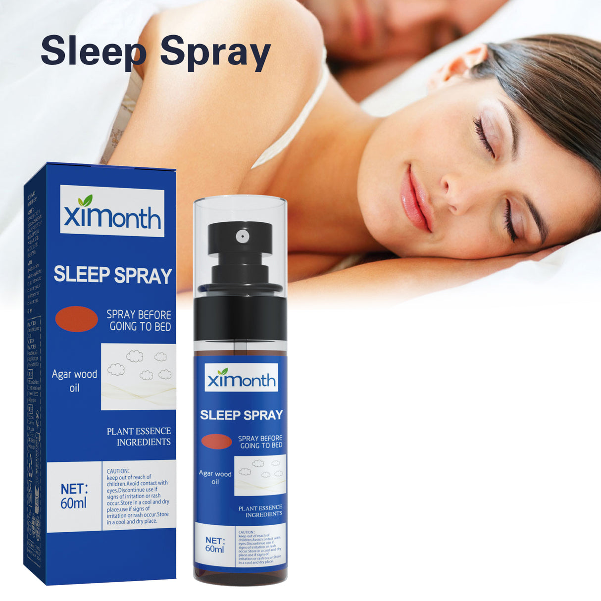 Sleep Spray Relieves Body Stress, Relaxes Body And Mind And Pamper Sleep Aromatherapy Sleep Treatment Spray - V.I.P Digital Presence