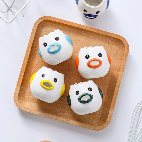 Ceramic egg white and protein separator household egg liquid and yolk filter baking tool easy to clean - V.I.P Digital Presence