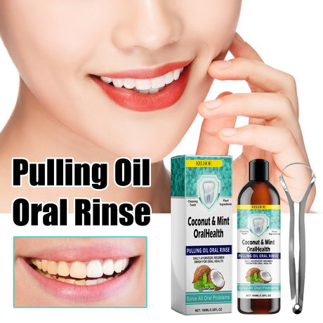 EELHOE   Oral Coconut Oil Mouthwash Removes Stains Beautifies Teeth Freshens Breath Cleans Mouth And Protects Gums - V.I.P Digital Presence