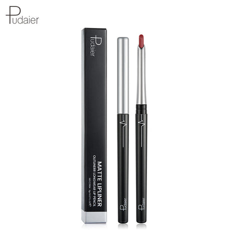 Pudaier Stereo Matte 17 Color Lip Liner Pen Automatically Do Not Faint Eye Shadow Eyeliner Lipstick Red Lipstick - V.I.P Digital Presence