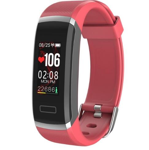 Reloj inteligente deportivo GT101, resistente al agua, con pantalla a color, monitor de actividad física, monitor de ritmo cardíaco, recordatorio de llamadas, para hombres y mujeres.