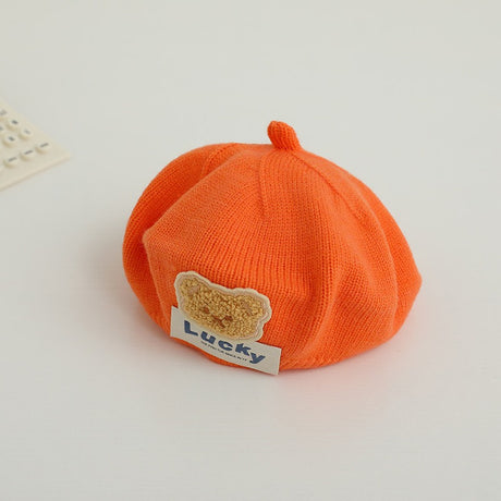 Children Spring and Autumn Beret Baby Cute Bear Hat Korean Version Male and Female Baby Corduroy Painter Hat - V.I.P Digital Presence