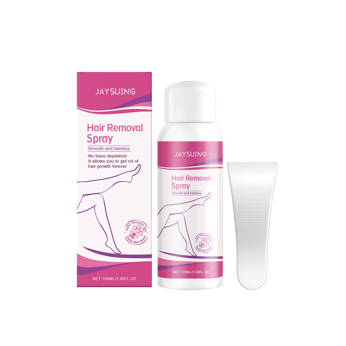 Bee Venom Hair Removal Spray Armpit Hair Arms Gentle Cleansing Smooth Body Skin Hair Removal Spray