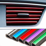 10pcs/lot Car-styling Plating Air Outlet Trim Strip Interior Air Vent Grille Switch Rim Trim Outlet Decoration Strip DIY - V.I.P Digital Presence