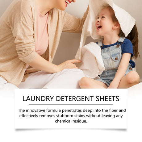 Laundry Detergent Sheet Gentle Cleaning And Decontamination Handy Household Laundry Bubble Paper - V.I.P Digital Presence